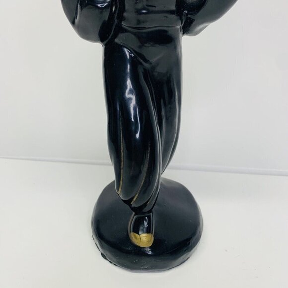 Vintage Black Americana Claytonware Chalkware Figurine Women Dancer MCM 10" - Picture 3 of 14